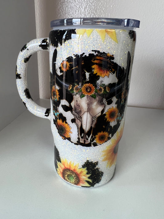 Cow Sunflower Coffee Mug