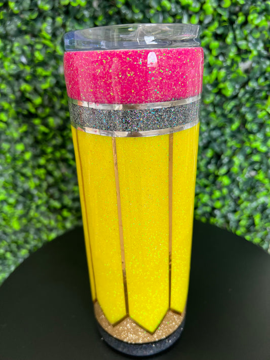 Yellow Pencil Tumbler