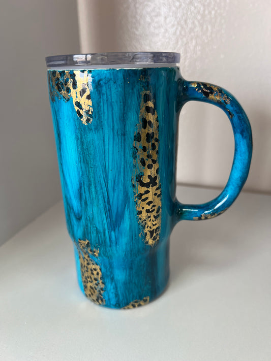 Horseshoe Teal Mug